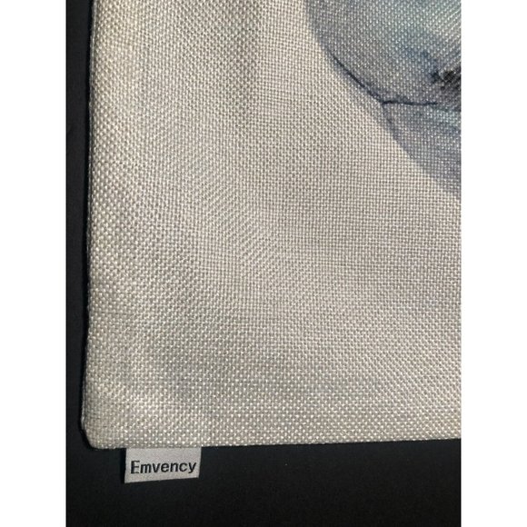 NWOT 18" Emvency Throw Pillow Cover, Pumkin, 100 % Cotton Linen, Smooth Zipper - Picture 2 of 2